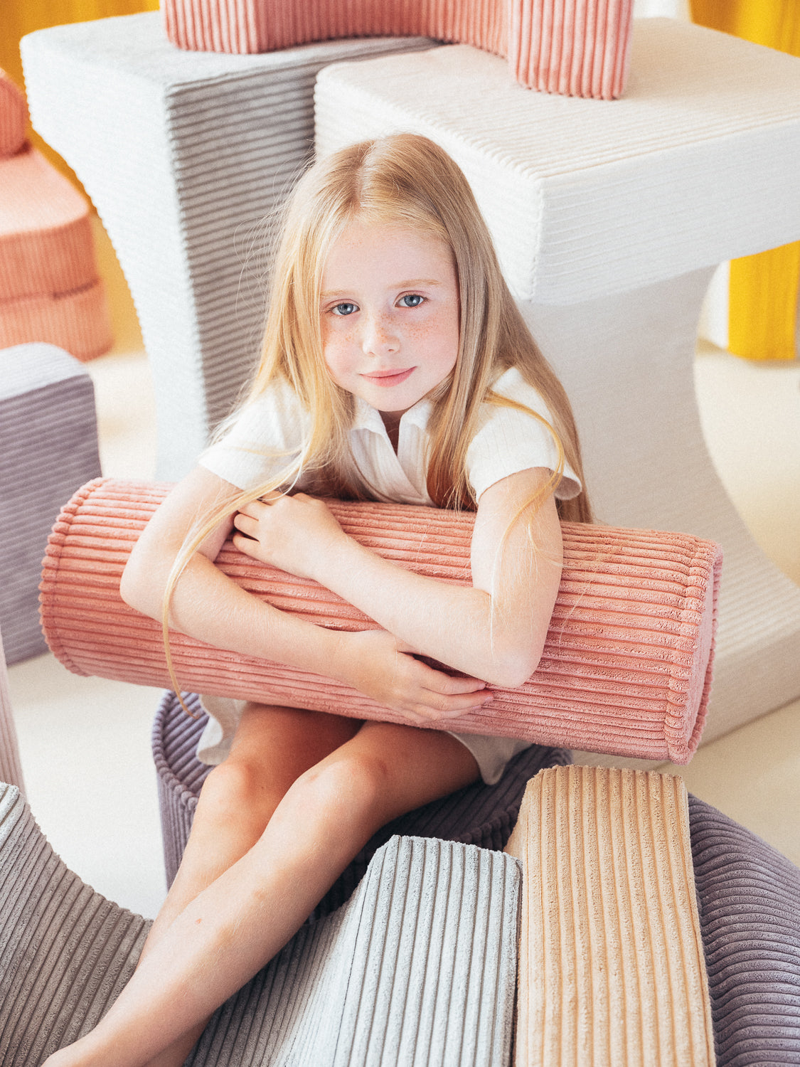Wigiwama Kissen Roll, Pink Mousse