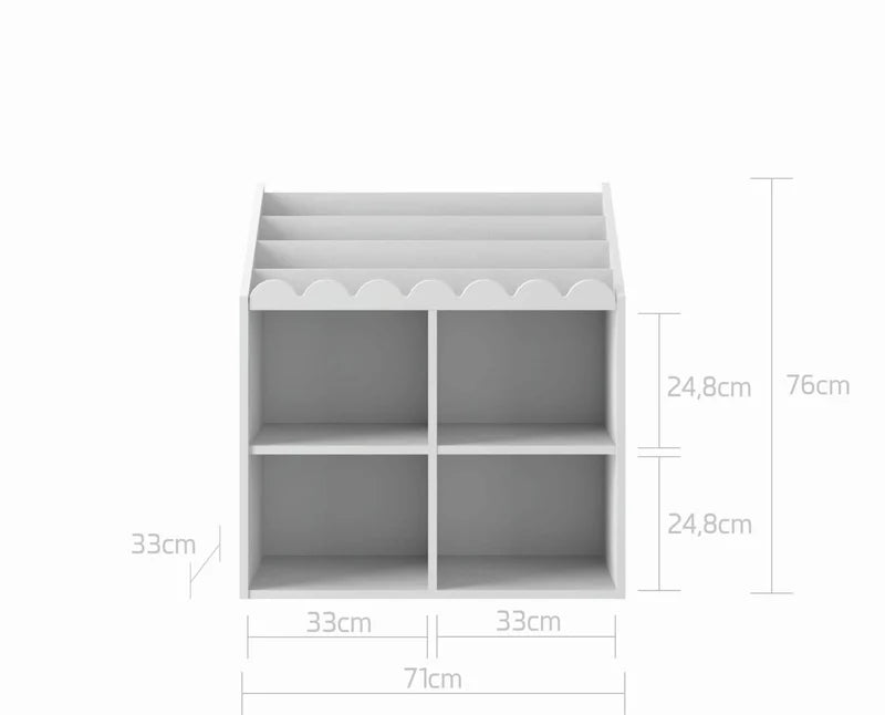 Bellamy Montessori-Bücherregal Book Nook, weiß