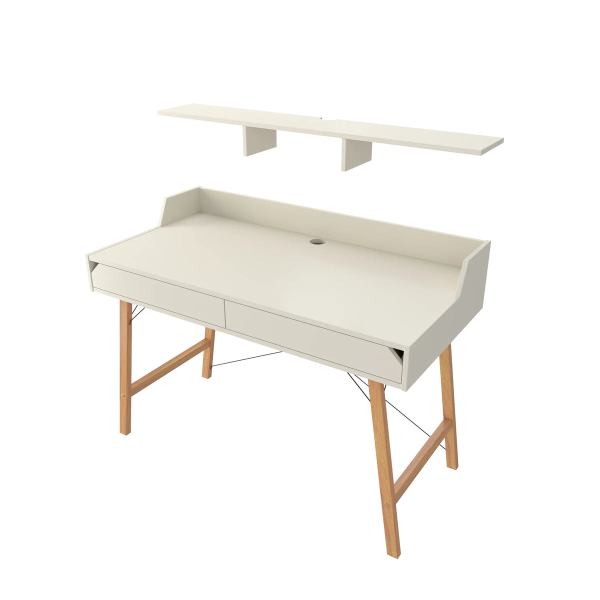 Bellamy Schreibtischaufsatz Lotta, creme