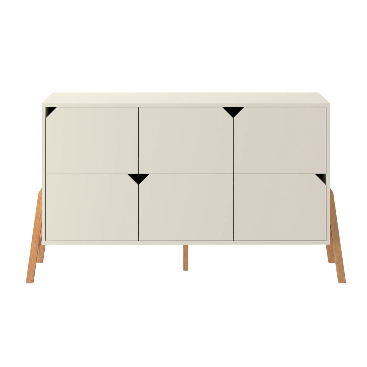 Bellamy Kommode mit 6 Schubladen Lotta, creme