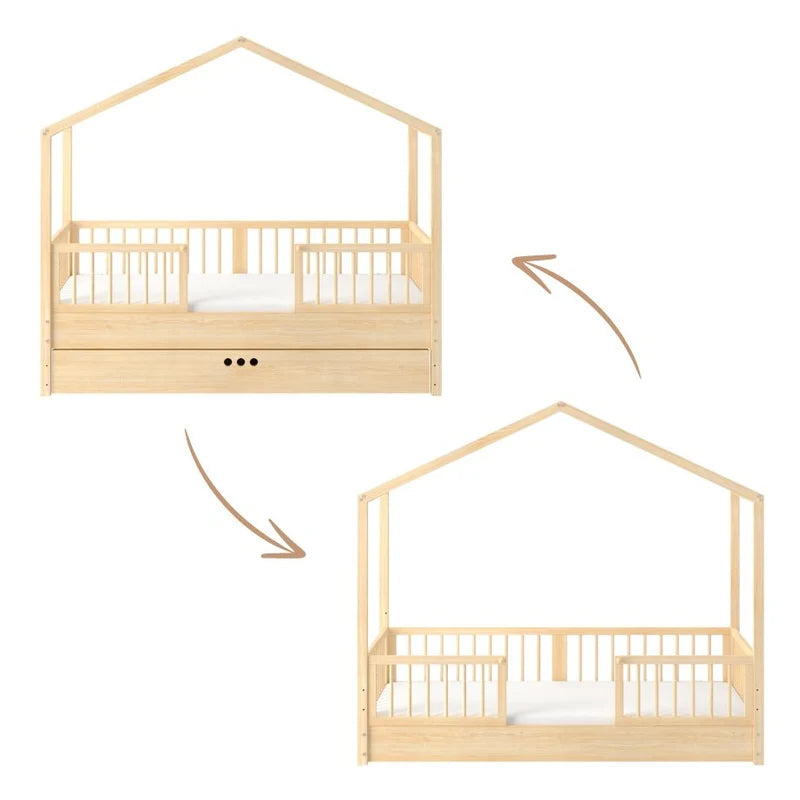 Bellamy Hausbett 80x160 cm Dream Nest, natur