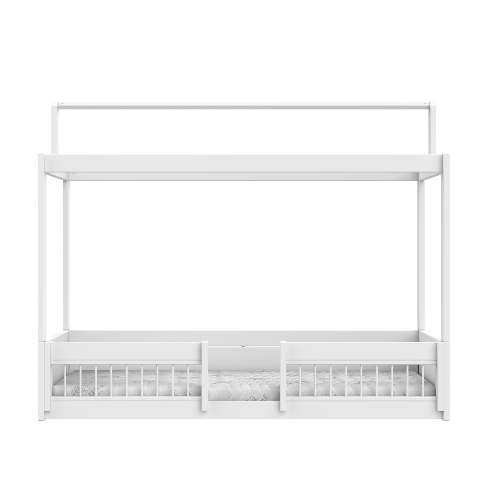 Lifetime Montessori Bett mit Dachkonstruktion & Bettfronten 90 x 200 cm