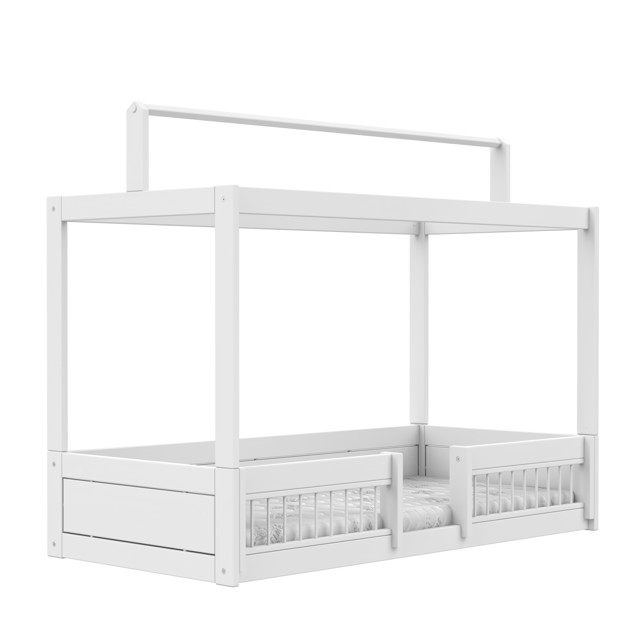 Lifetime Montessori Bett mit Dachkonstruktion & Bettfronten 90 x 200 cm