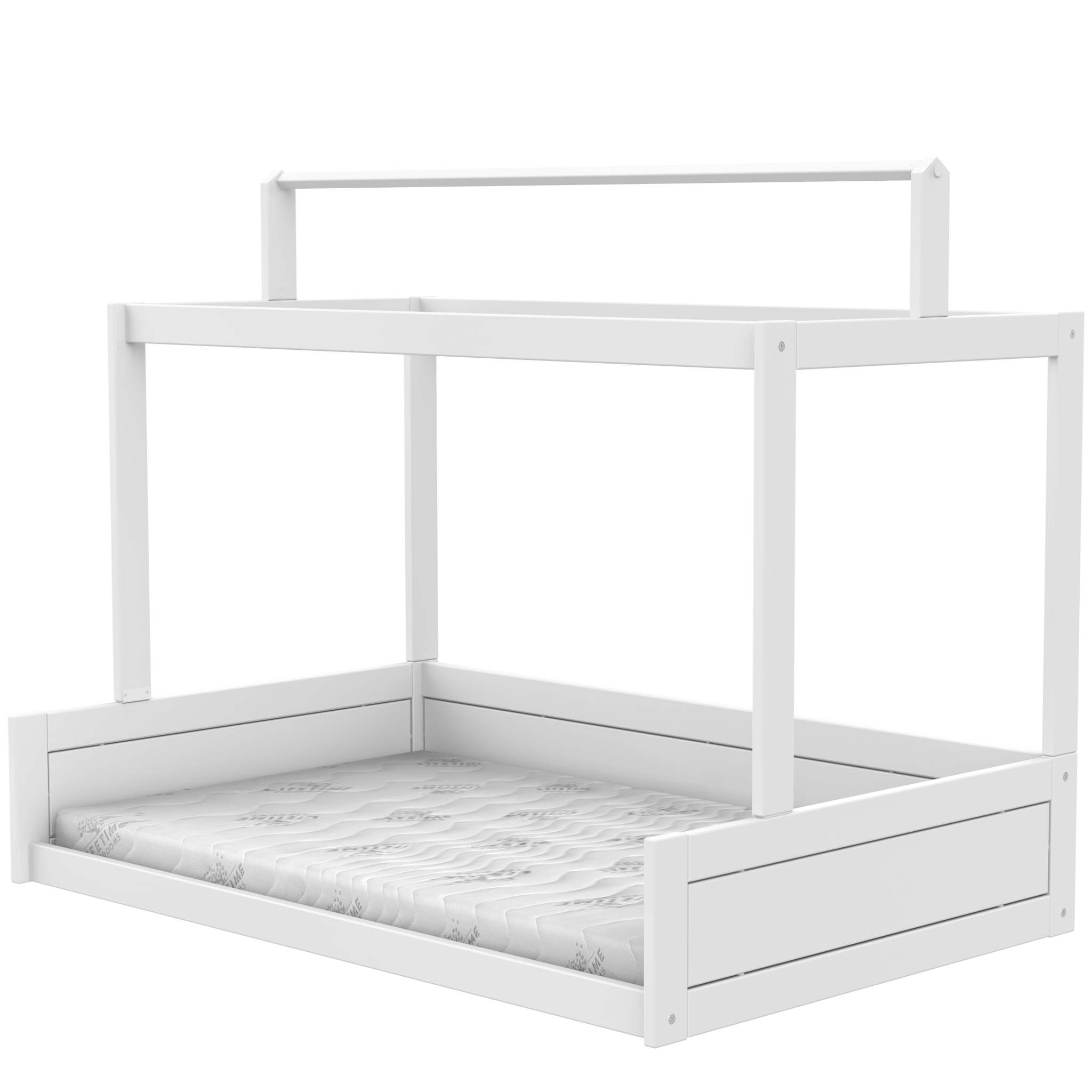 Lifetime Montessori Bett mit Dachkonstruktion 120 x 200 cm