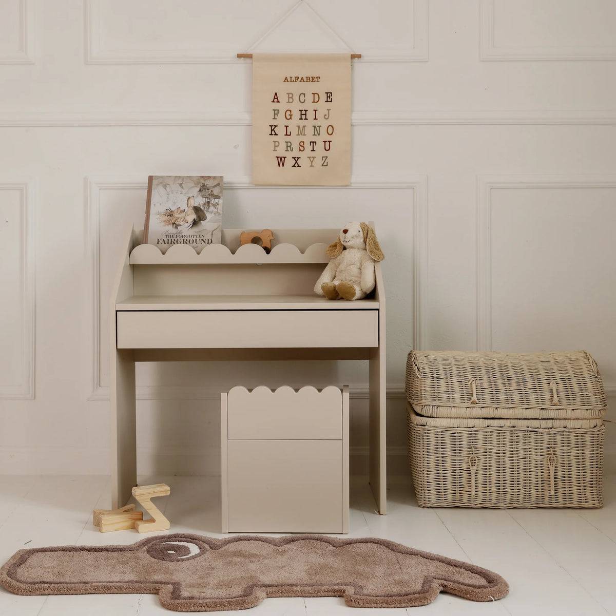 Bellamy Schreibtisch Book Nook, creme