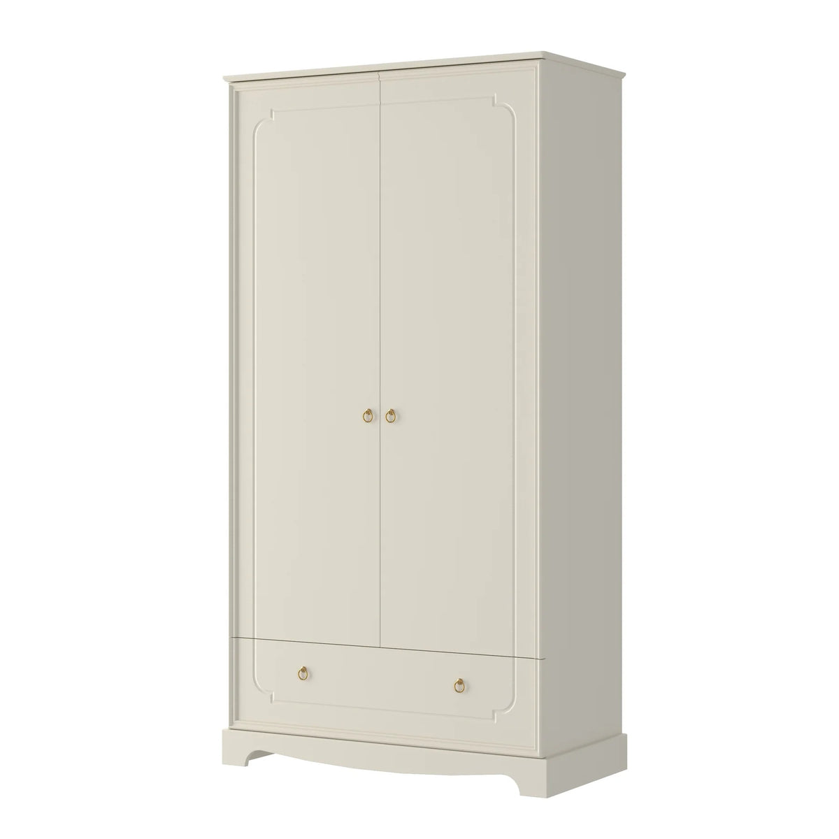 Bellamy 2-türiger Kleiderschrank Royal, creme