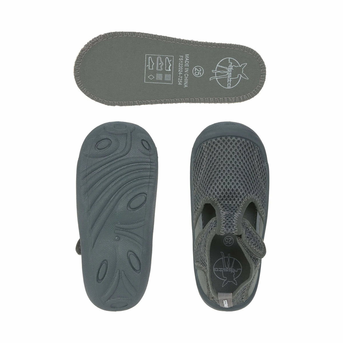 Lässig Badeschuhe, grau