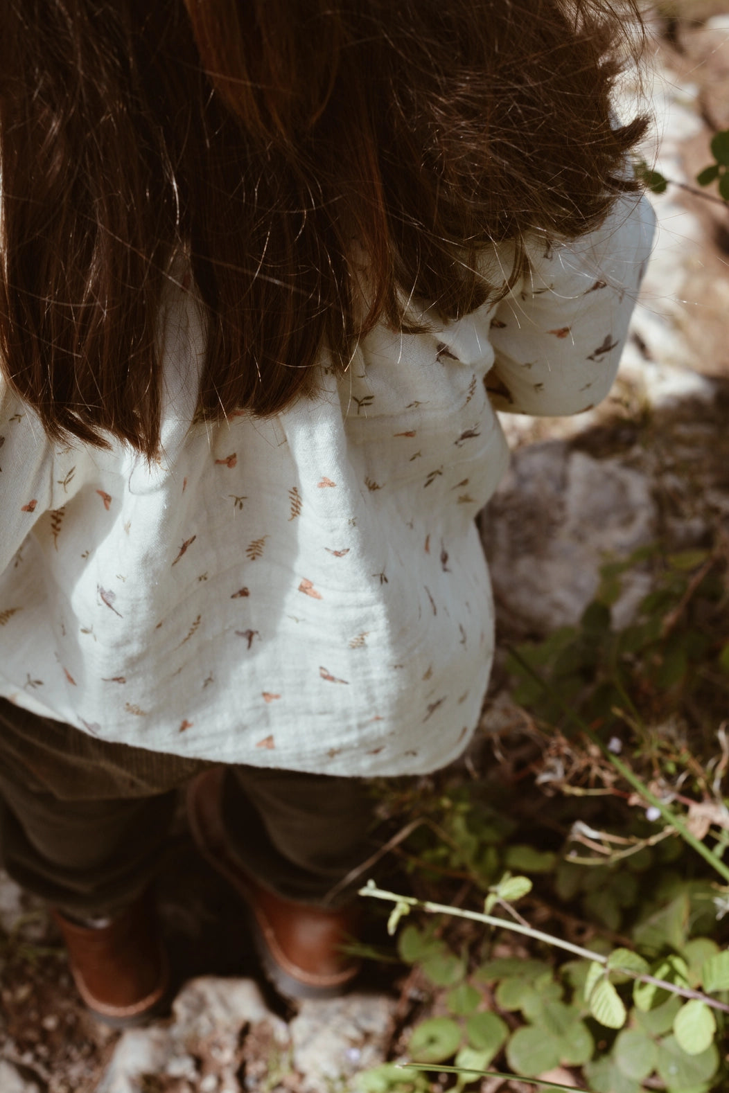 Eli & Nev Bluse mit Vogel- & Blumenmuster