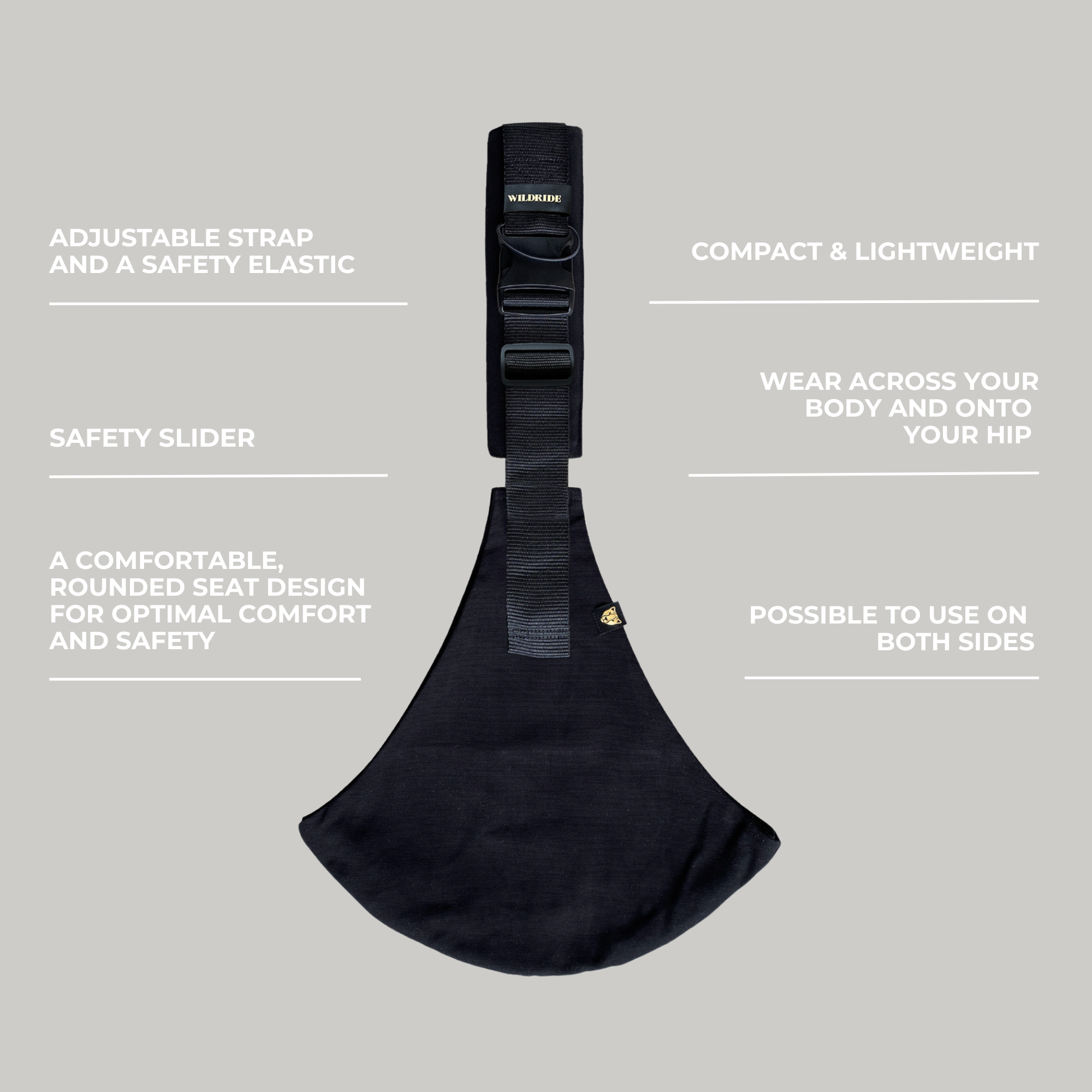 Wildride Kleinkindtrage Black