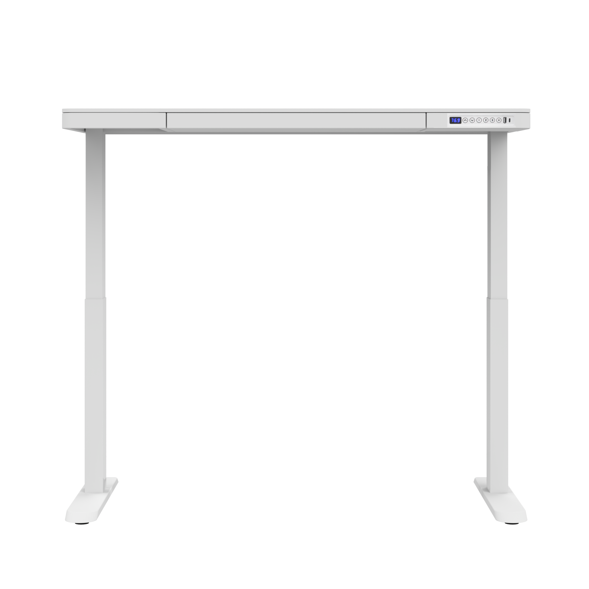 Lifetime Elektrisch verstellbarer Schreibtisch mit Schublade und USB - RISE