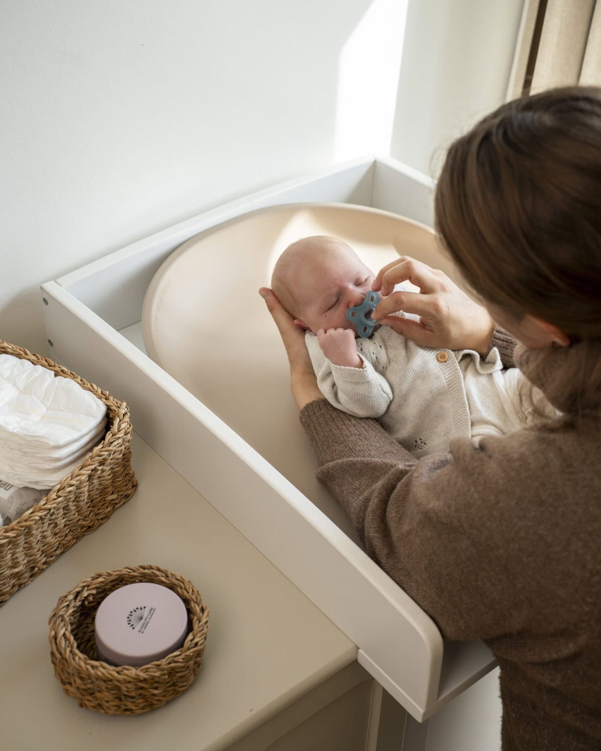 Filibabba Wickelauflage Bobbie, cream