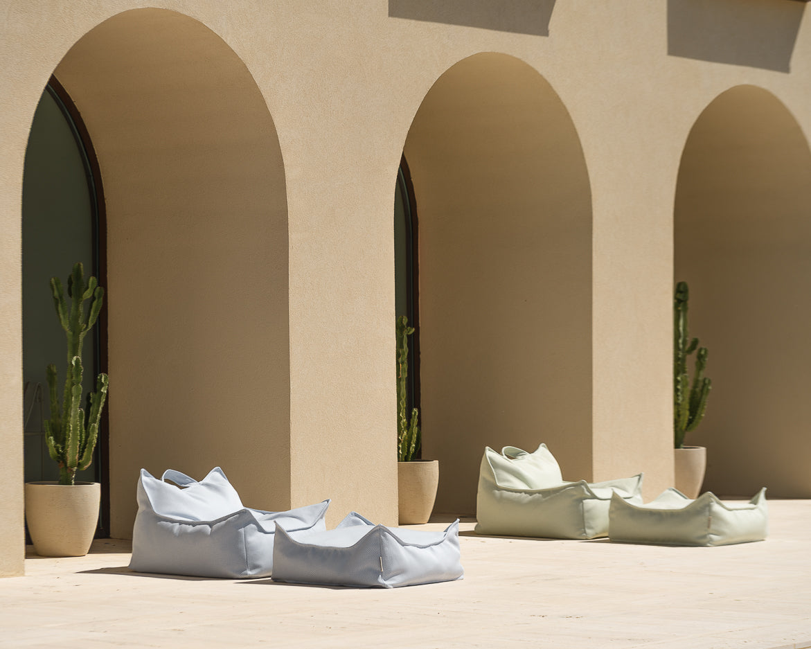 Wigiwama Outdoor Set - Sitzsack & Ottomane, Herba