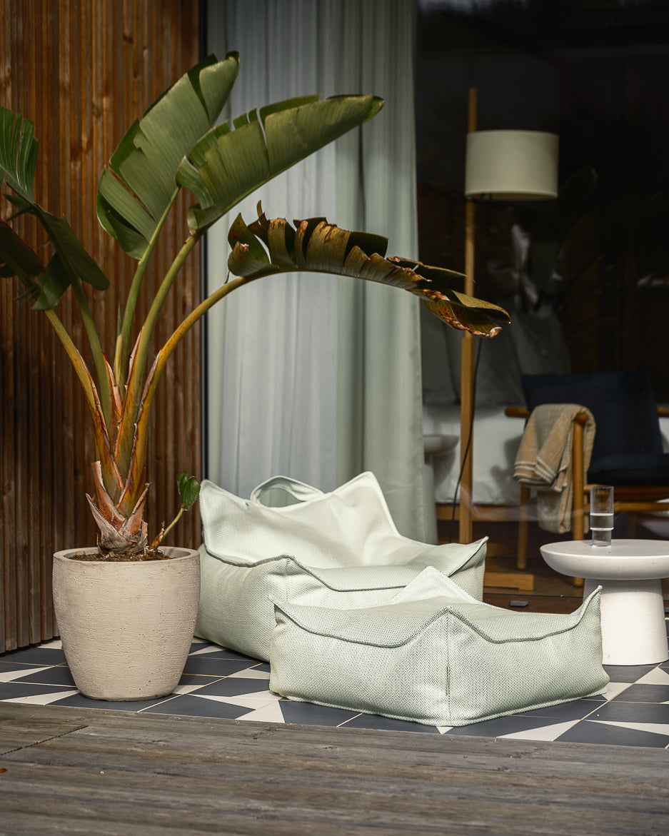 Wigiwama Outdoor Set - Sitzsack & Ottomane, Herba