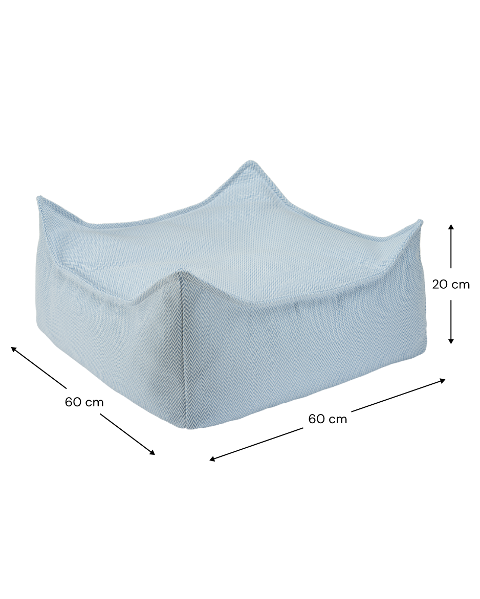 Wigiwama Outdoor Set - Sitzsack & Ottomane, Azure