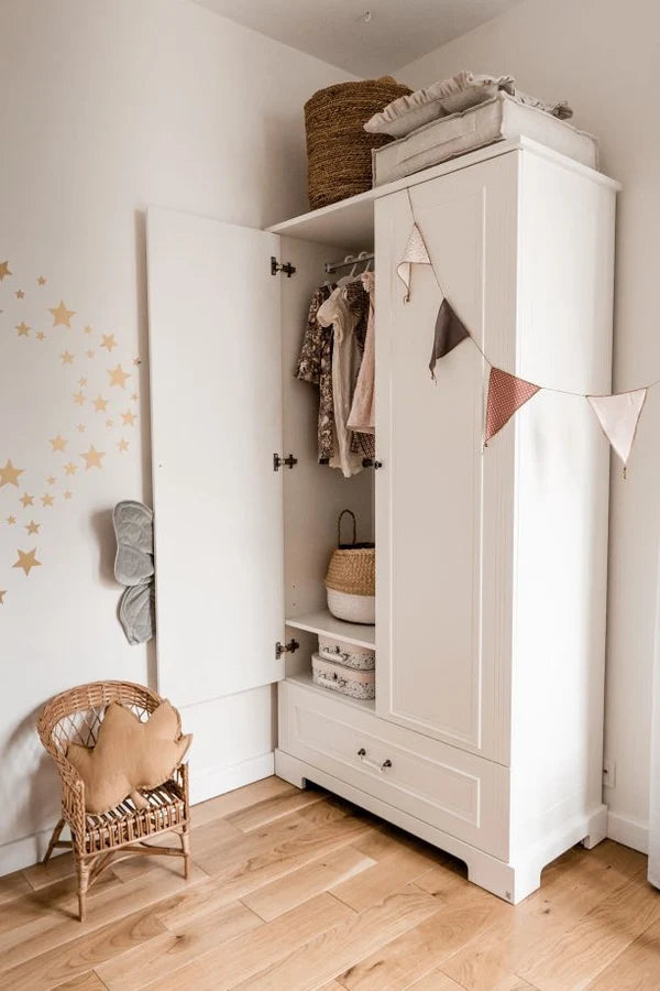 Bellamy 2-türiger hoher Kleiderschrank Ines, weiß