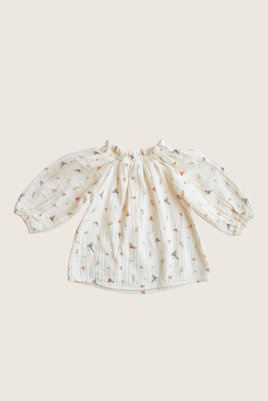 Eli & Nev Bluse mit Vogel- & Blumenmuster
