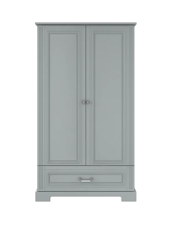 Bellamy 2-türiger hoher Kleiderschrank Ines, grau