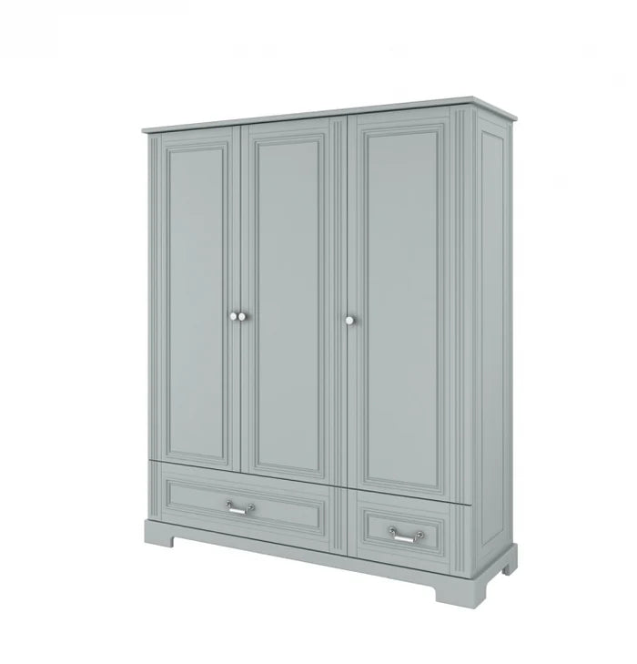 Bellamy 3-türiger Kleiderschrank Ines, grau