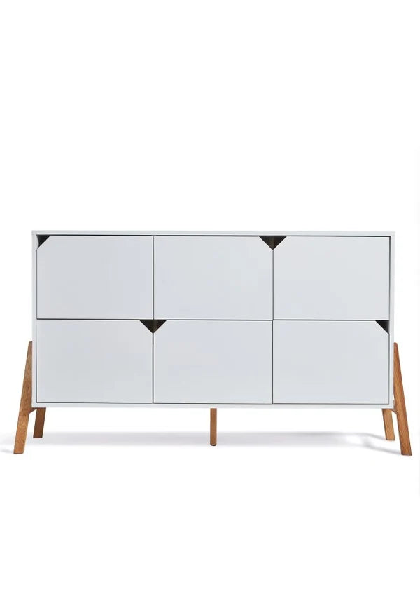 Bellamy Kommode mit 6 Schubladen Lotta, weiß