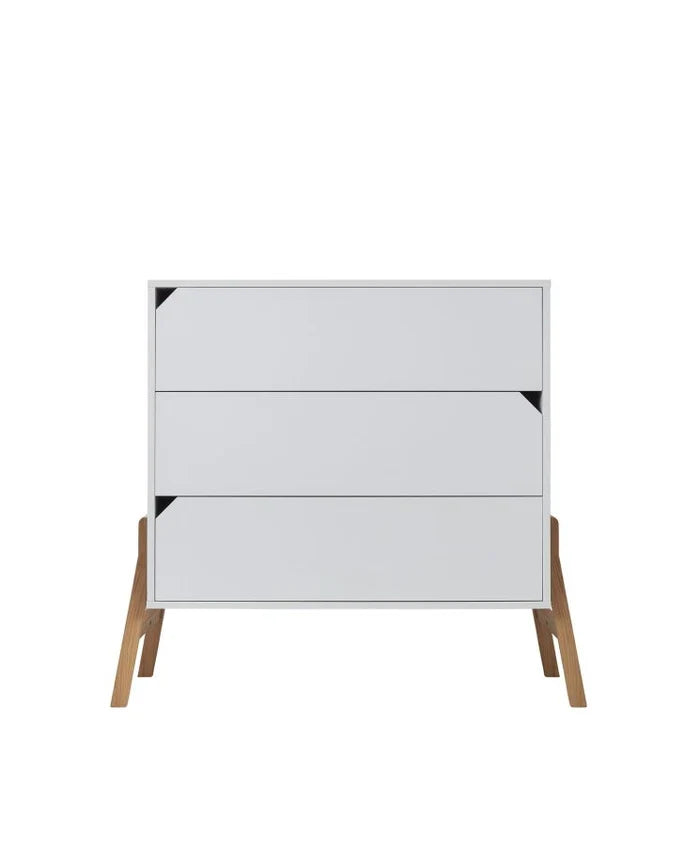 Bellamy Kommode mit 3 Schubladen Lotta, weiß