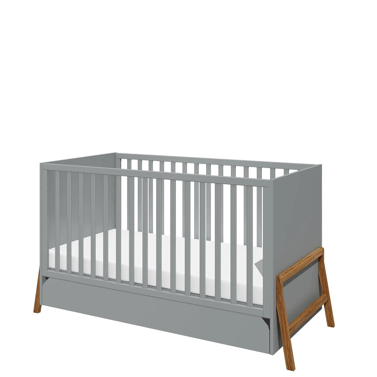 Bellamy Babybett 70x140 cm Lotta, grau