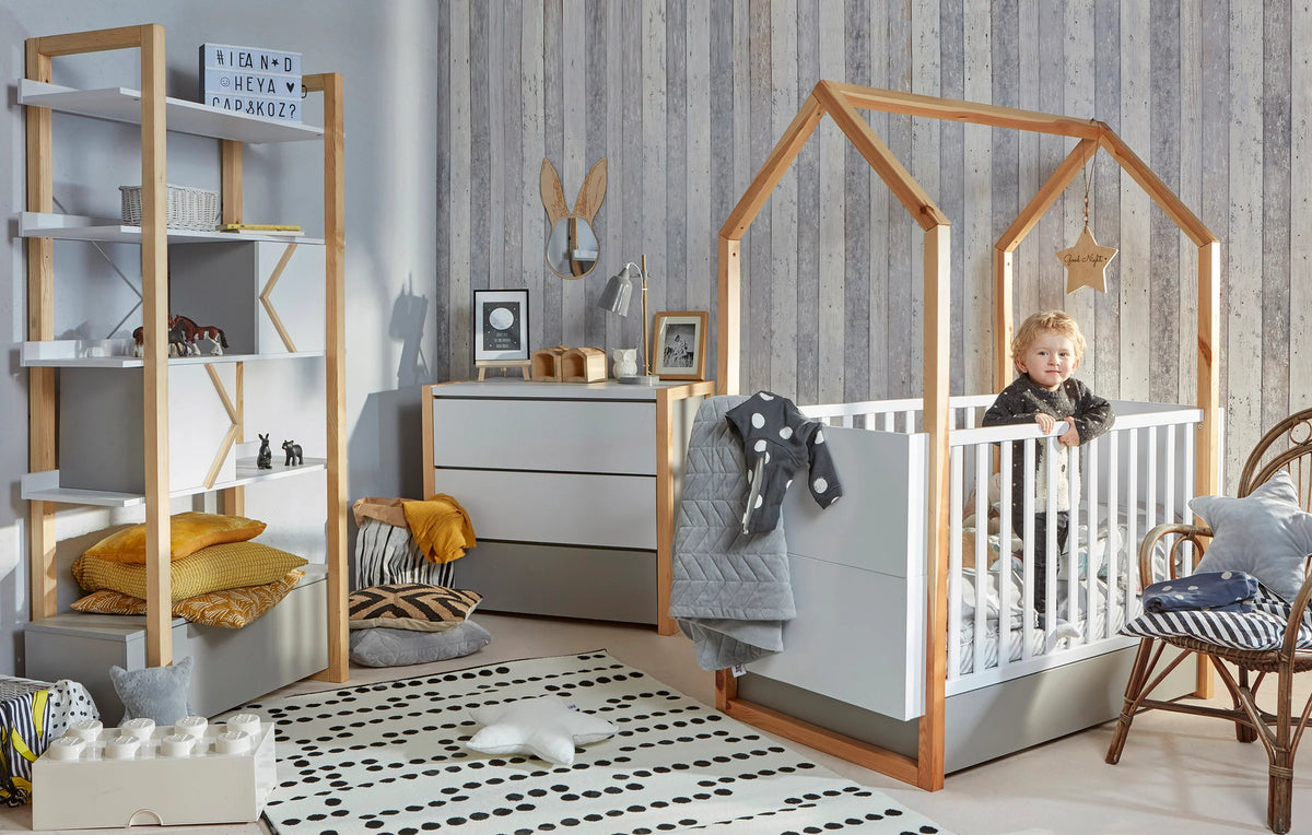 Bellamy Babybett 70x140 cm Pinette, inkl. Umbauset zum Kinderbett