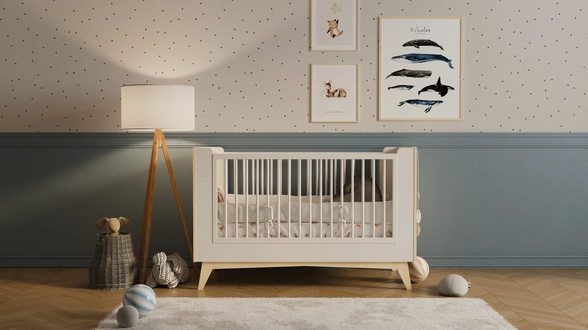 Bellamy Babybett 70x140 cm So Sixty, inkl. Umbauset zum Kinderbett