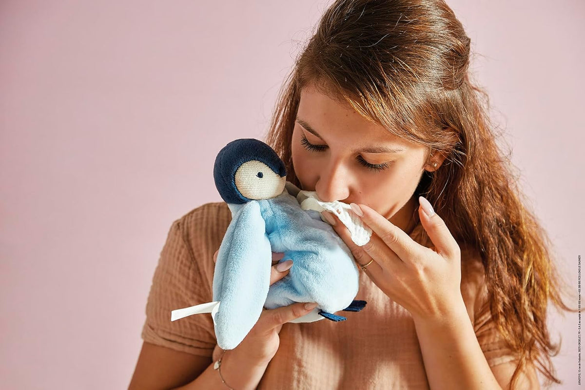 Kaloo Kuscheltier Pinguin, mit Musselintuch