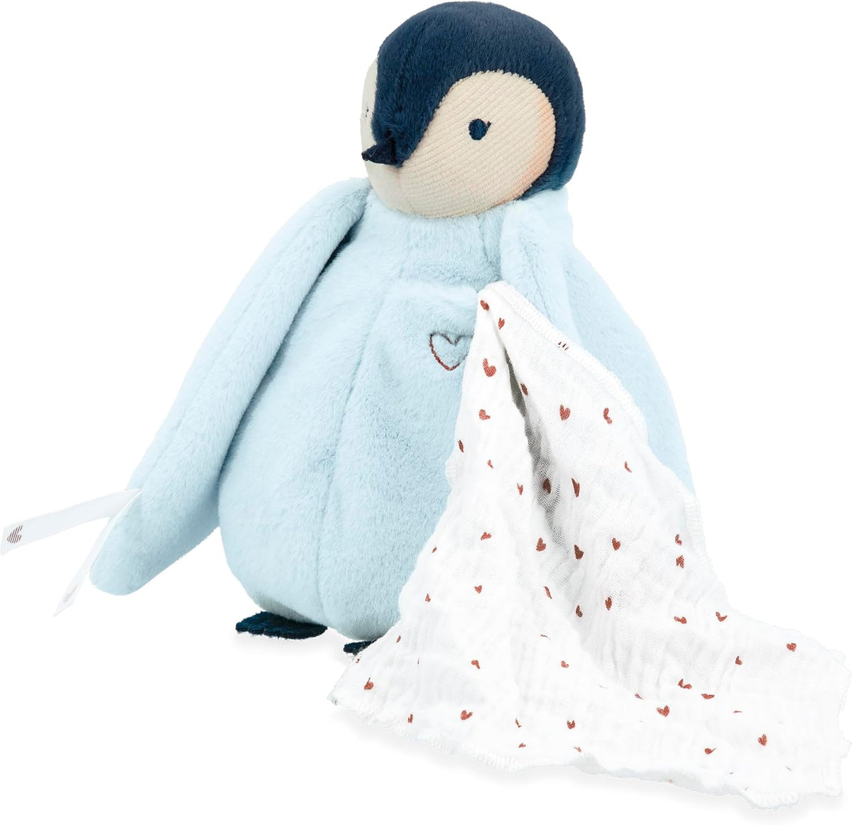 Kaloo Kuscheltier Pinguin, mit Musselintuch