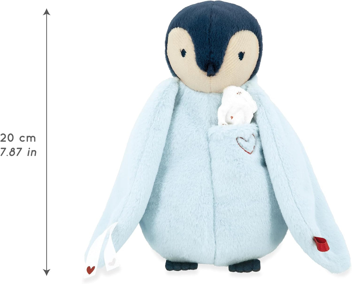 Kaloo Kuscheltier Pinguin, mit Musselintuch