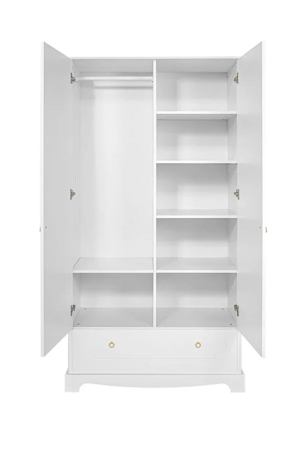 Bellamy 2-türiger Kleiderschrank Royal, weiß