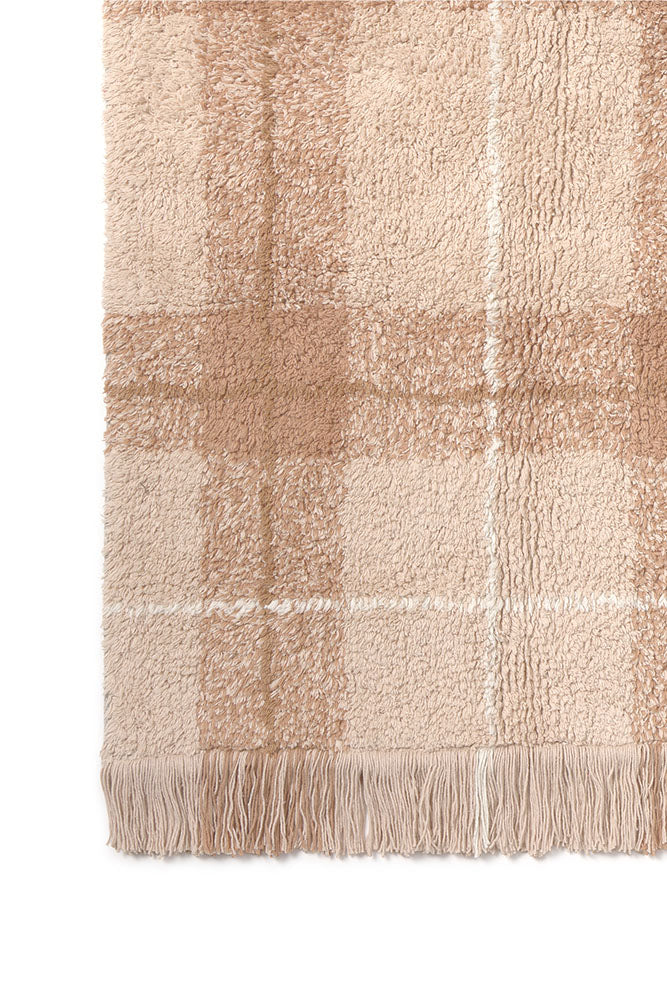 Lorena Canals waschbarer Teppich Tartan, Rose