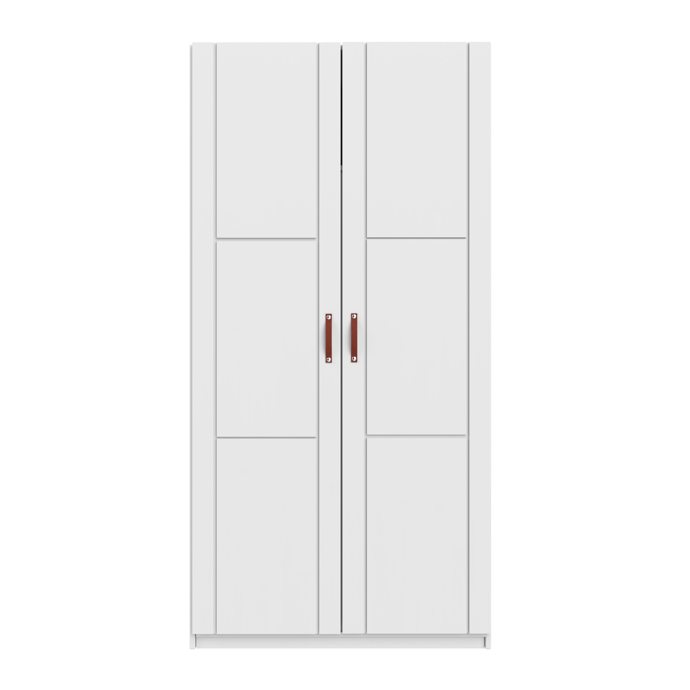 Lifetime Kleiderschrank mit 2 Türen, Regalen und Kleiderstange, 100 cm