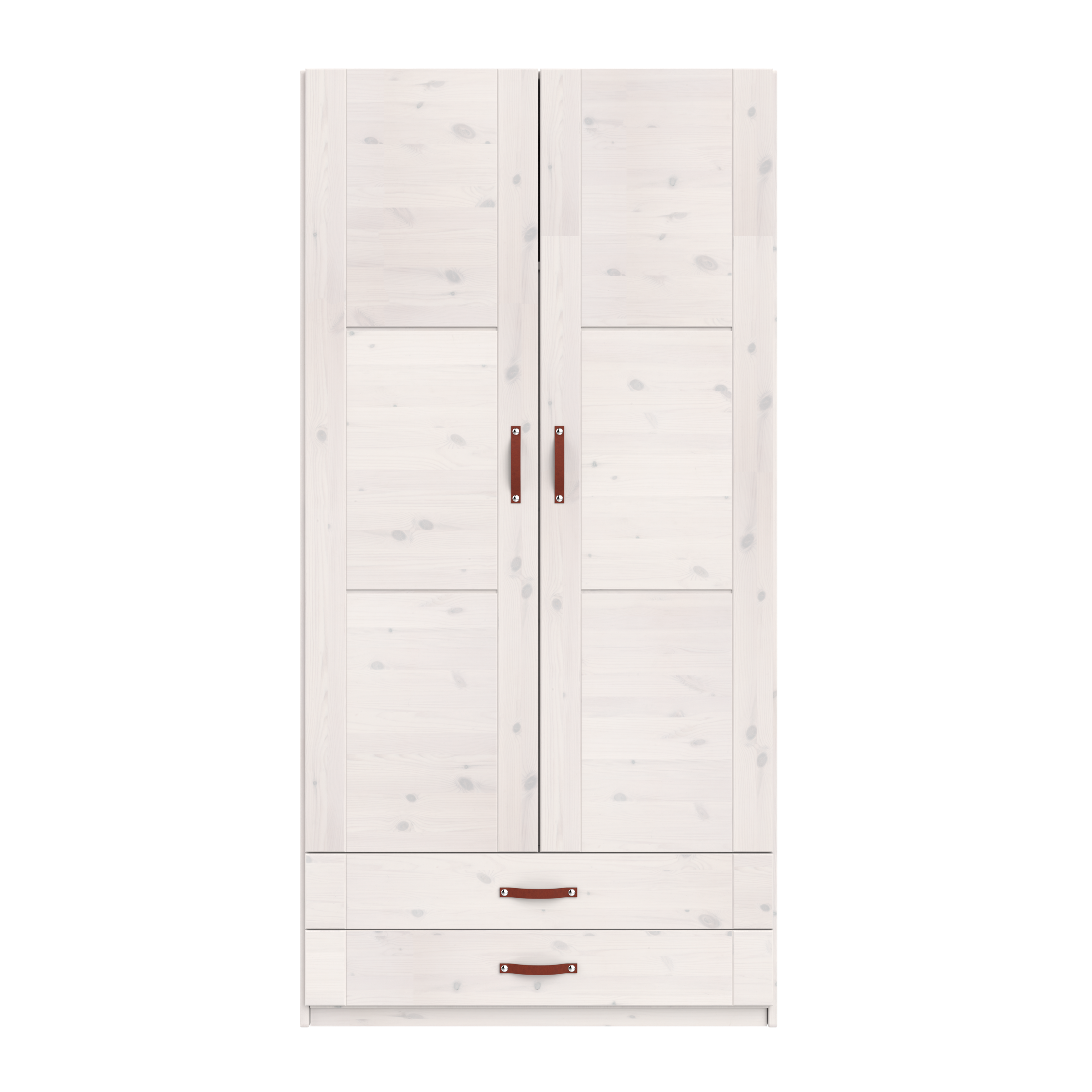 Lifetime Kleiderschrank mit 2 Türen, Regalen und Schubladen, 100 cm