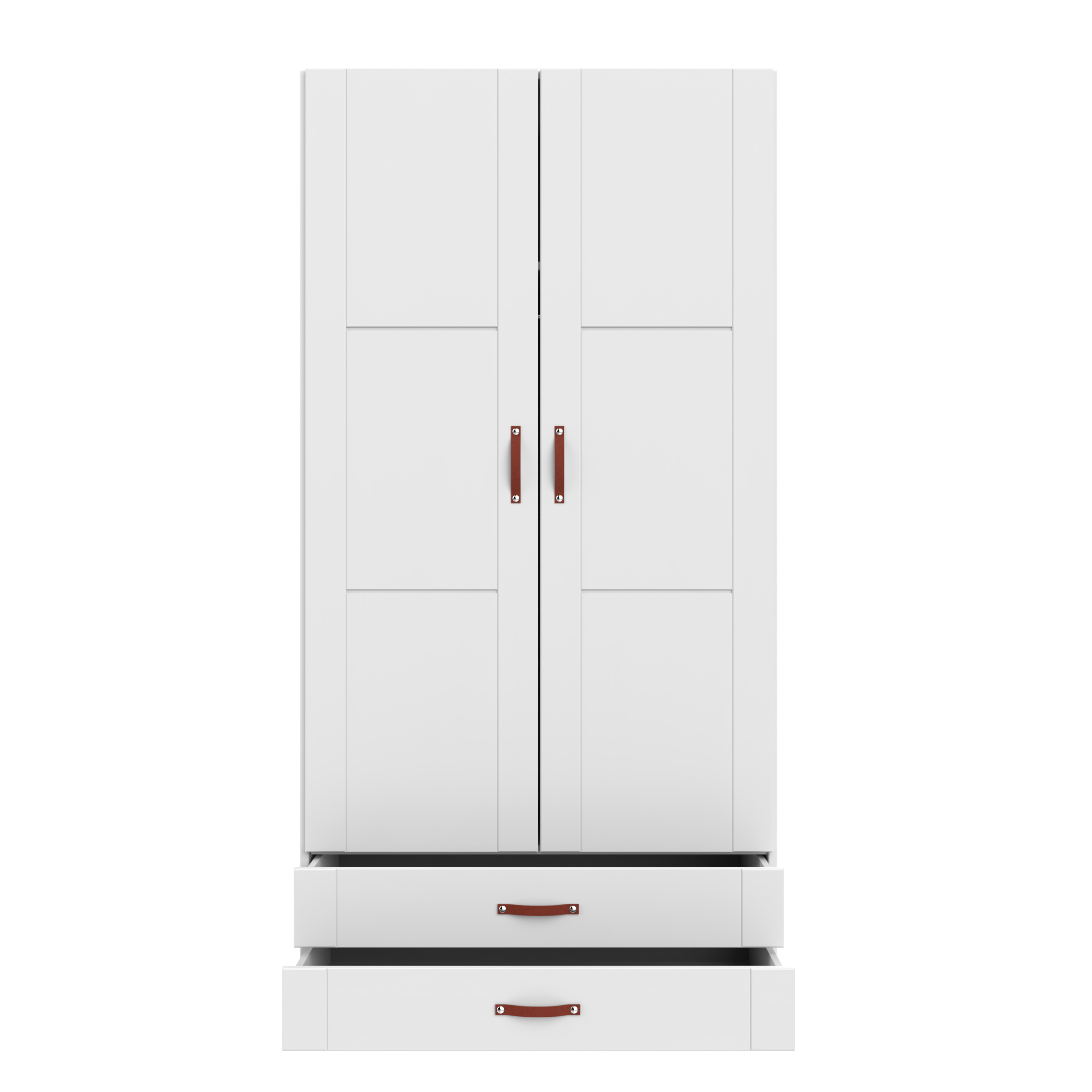 Lifetime Kleiderschrank mit 2 Türen, Regalen und Schubladen, 100 cm