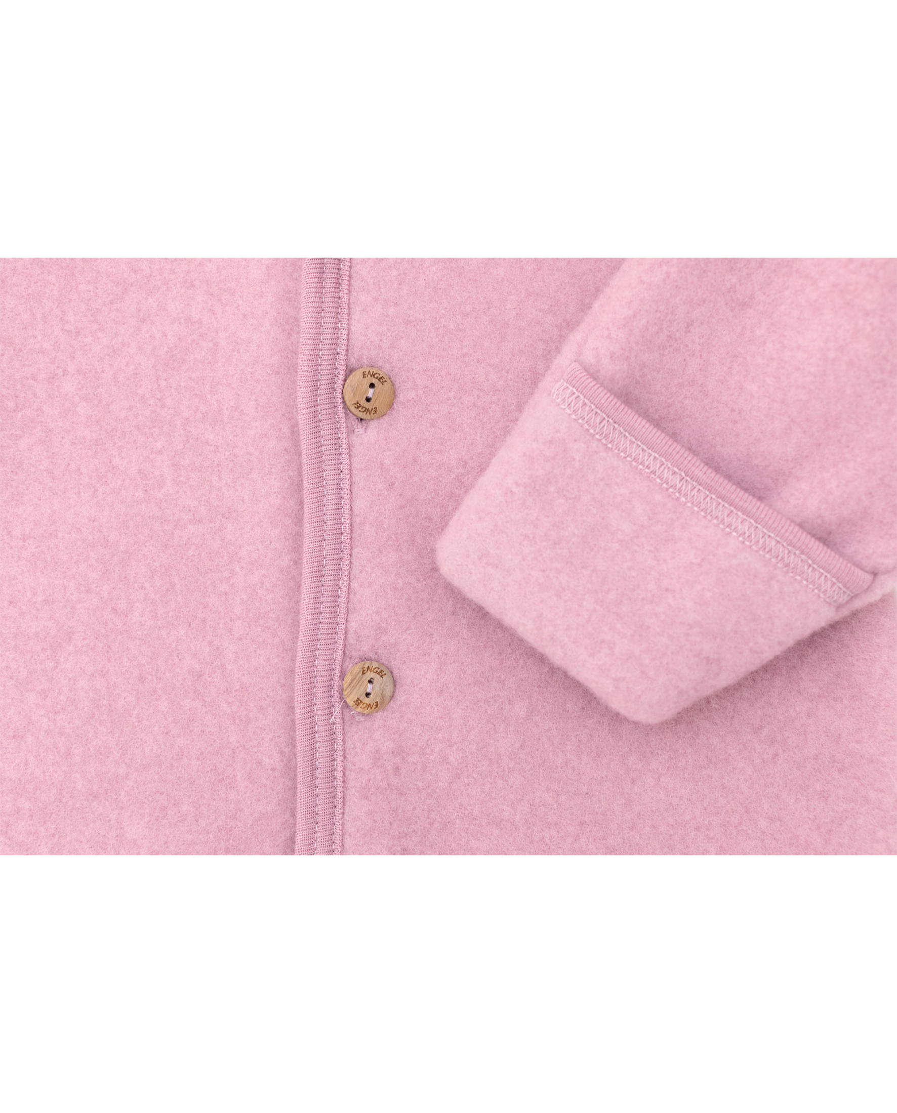 Engel Woll-Overall mit Holzknöpfen, rosenholz melange