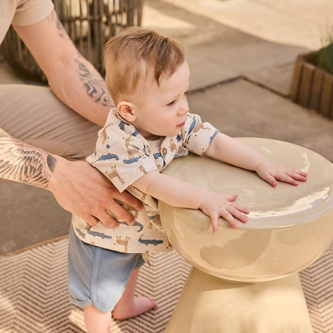 Dirkje Shorts 2er Set blau/sand