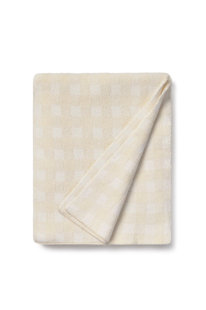 Lorena Canals gestrickte Decke Vichy