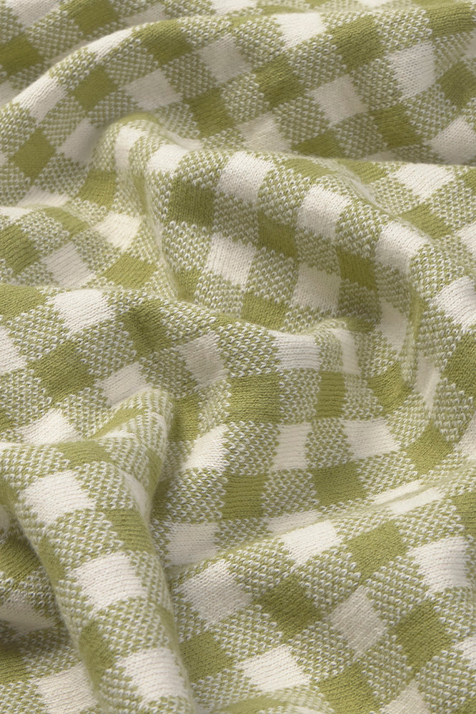 Lorena Canals gestrickte Decke Vichy