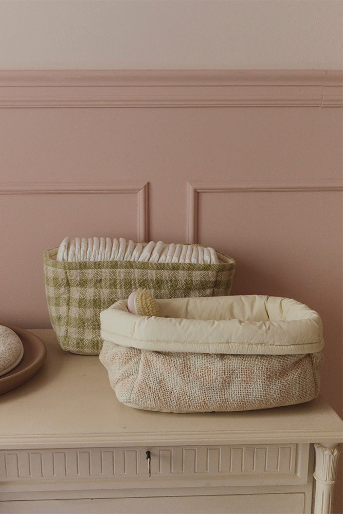 Lorena Canals gesteppter Korb Matcha