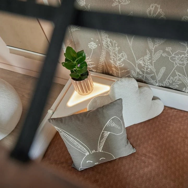Lifetime Quadratisches Kissen - Happy Rabbit