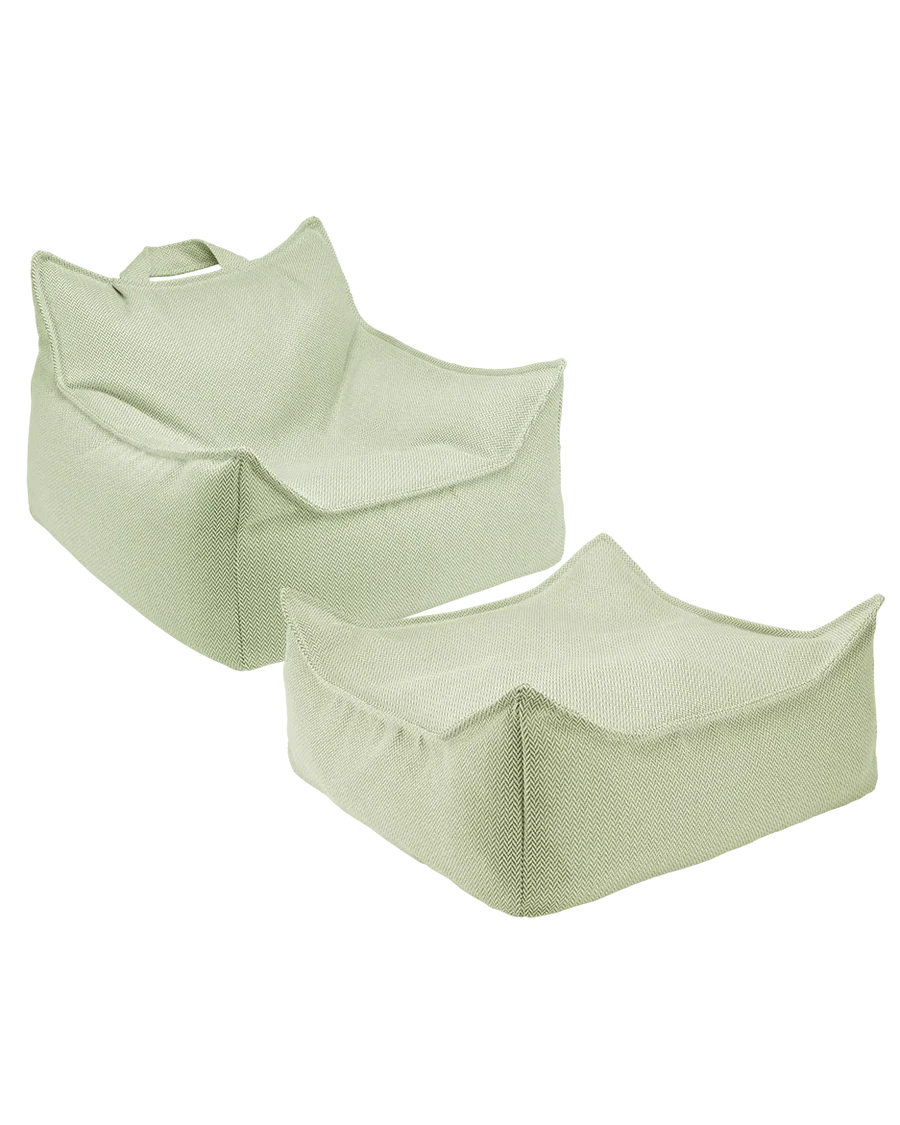 Wigiwama Outdoor Set - Sitzsack & Ottomane, Herba