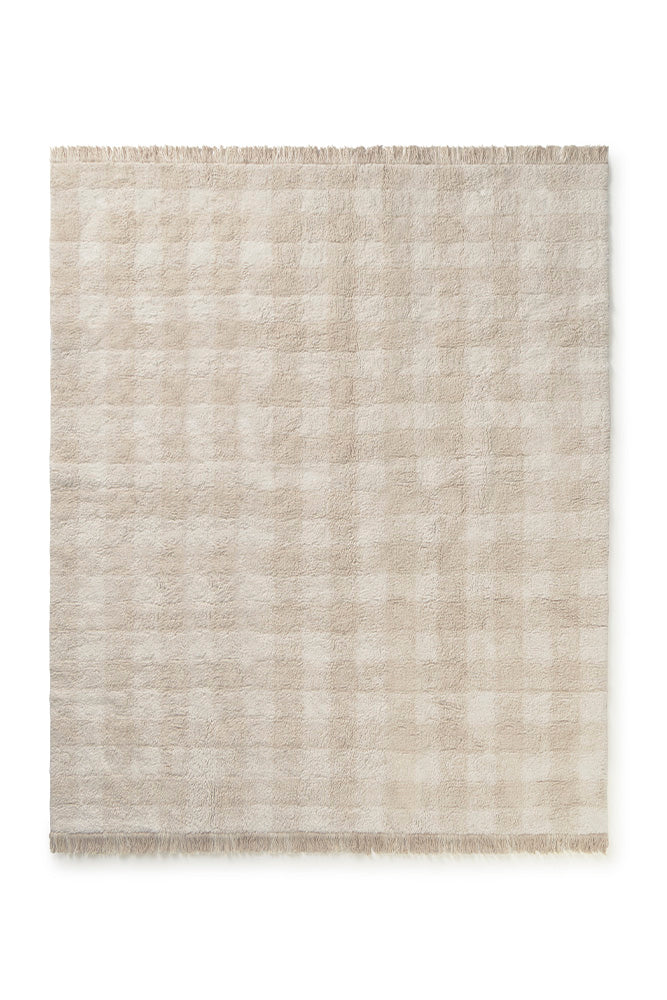 Lorena Canals waschbarer Teppich Vichy, Ivory
