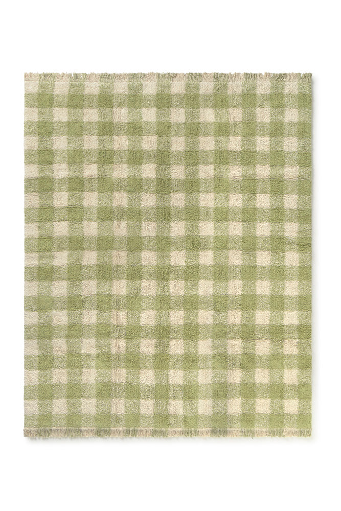 Lorena Canals waschbarer Teppich Vichy, Matcha