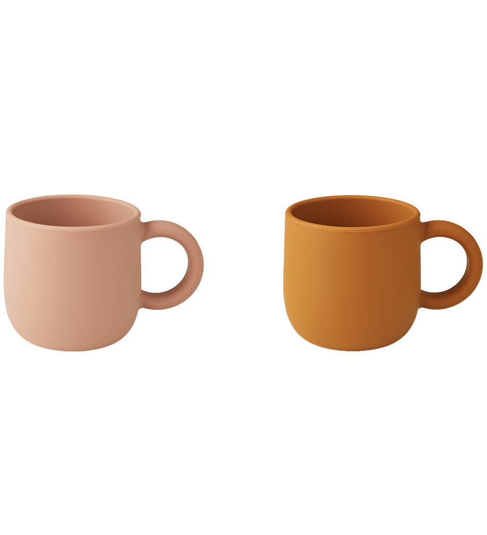 Liewood Silikon-Becher Merce 2er-Pack, mustard/dark rose mix