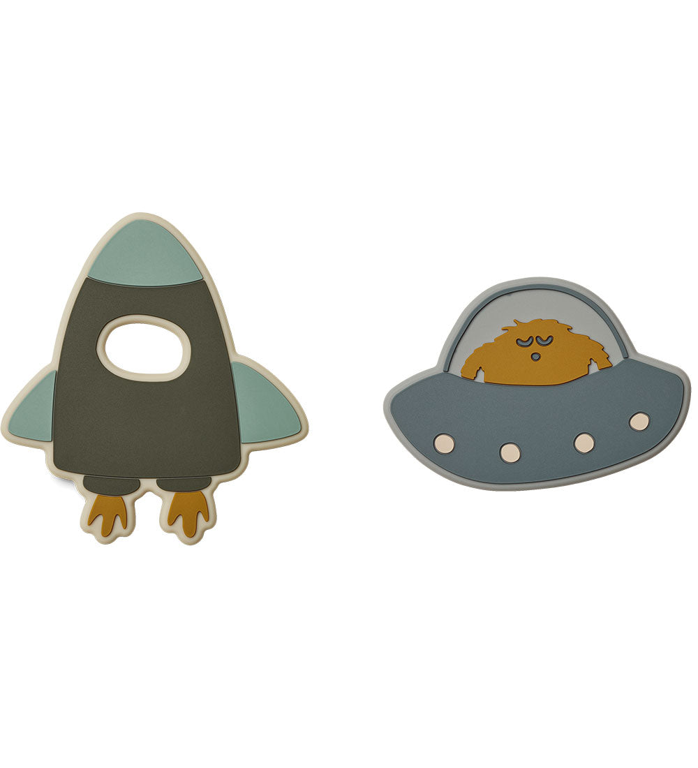 Liewood Silikon-Beißringe Gia 2er-Pack, Space