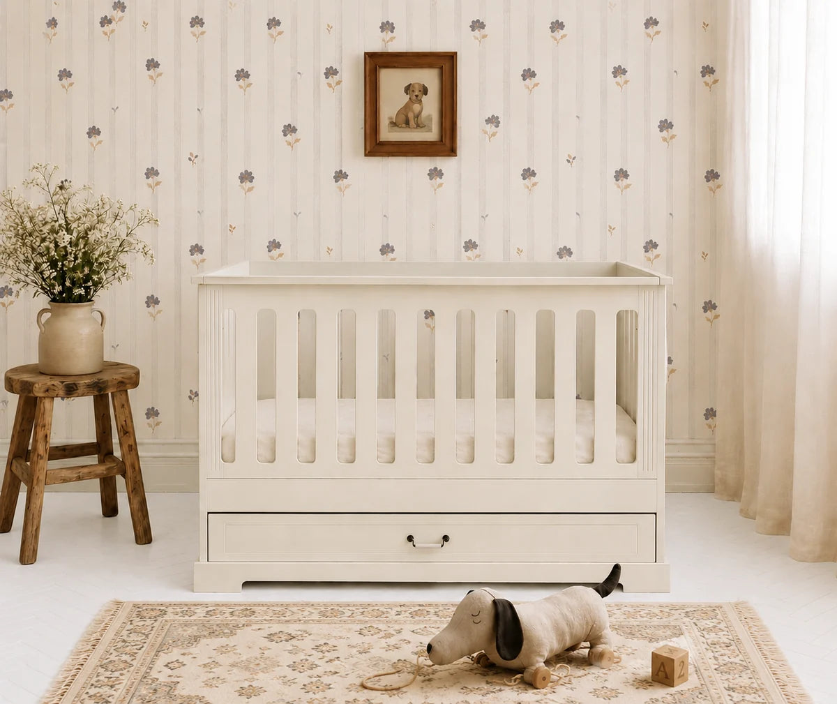Bellamy Babybett 70x140 cm Ines, weiß