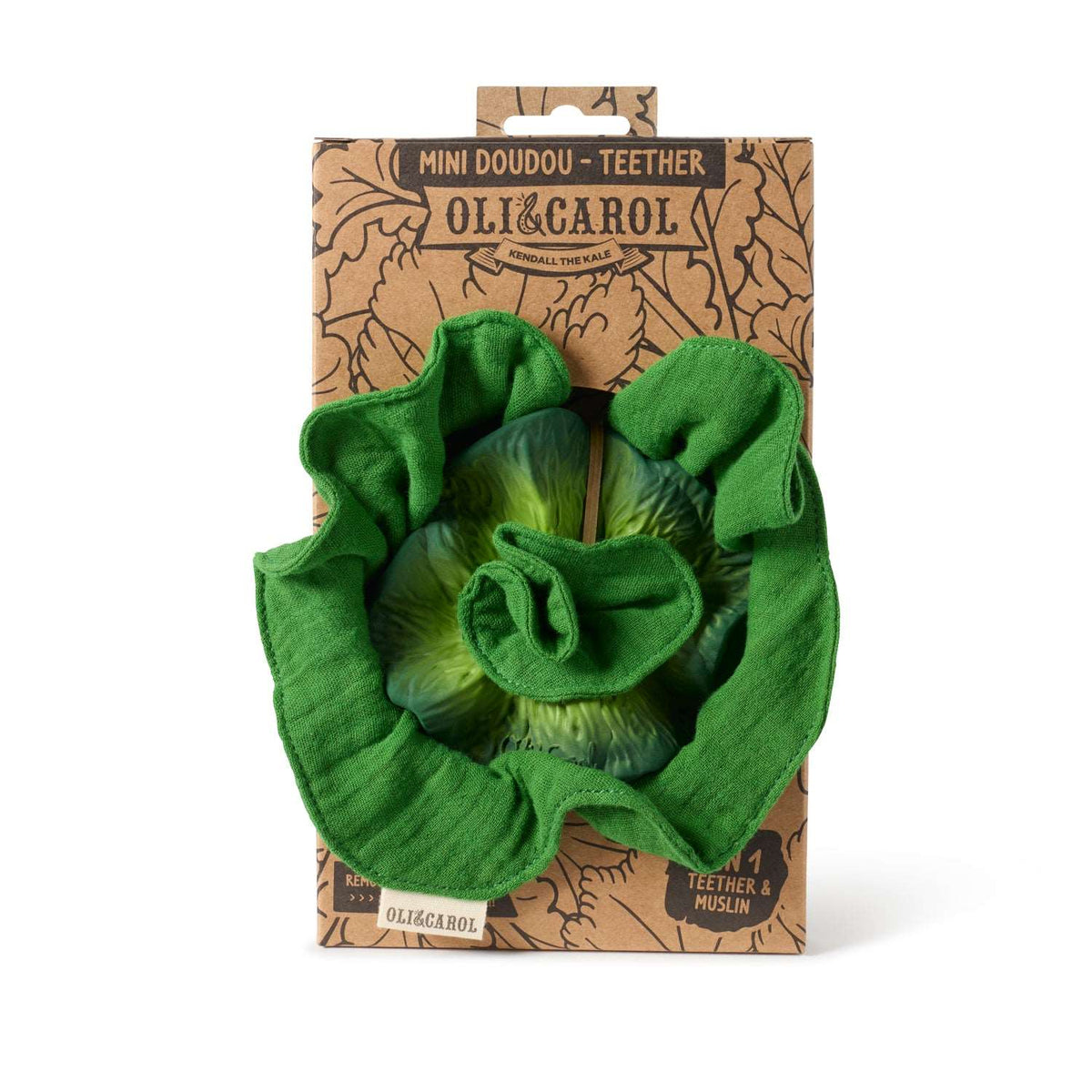 OLI & CAROL Kendall the Kale Lovey-Teether