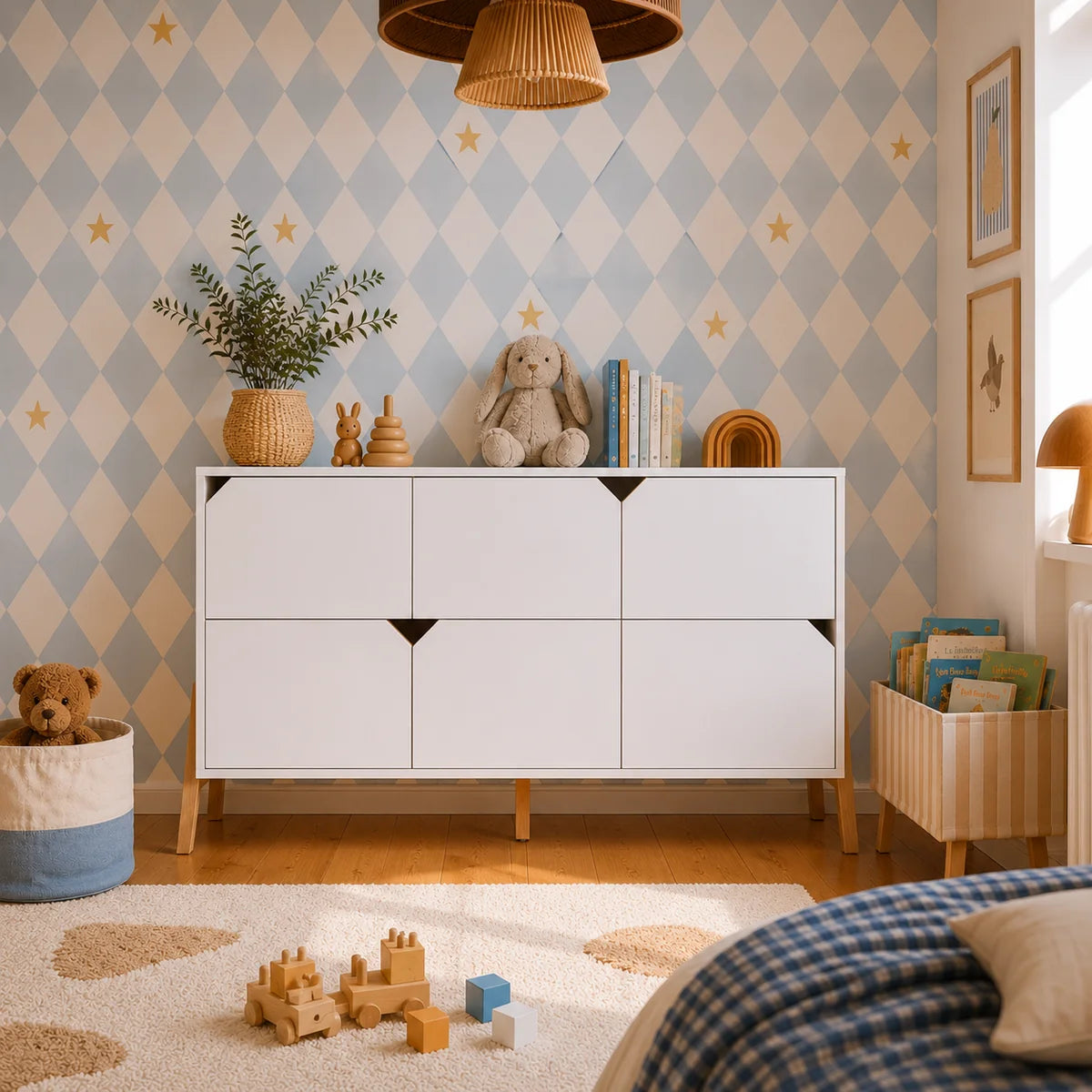 Bellamy Kommode mit 6 Schubladen Lotta, weiß