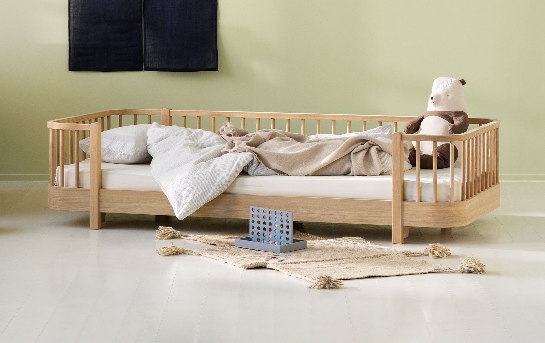 Oliver Furniture Wood Original Bodenbett, Eiche